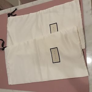 Gucci Shoe Dust Bags - 2 Pair - Never used